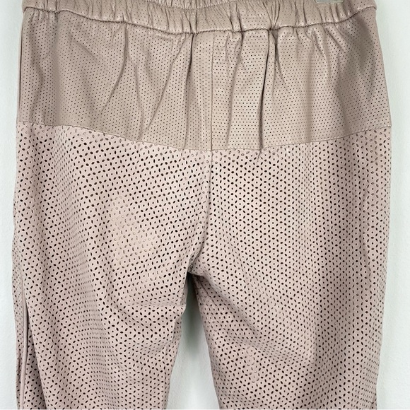 PARKER Leather Joggers with mesh design and leather on the top MSRP $396 - Picture 4 of 7